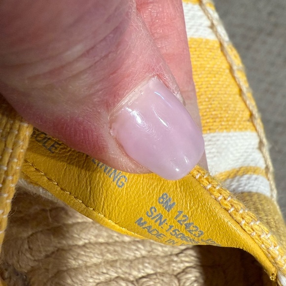 Tory Burch Yellow and White Espadrilles - Picture 7 of 7